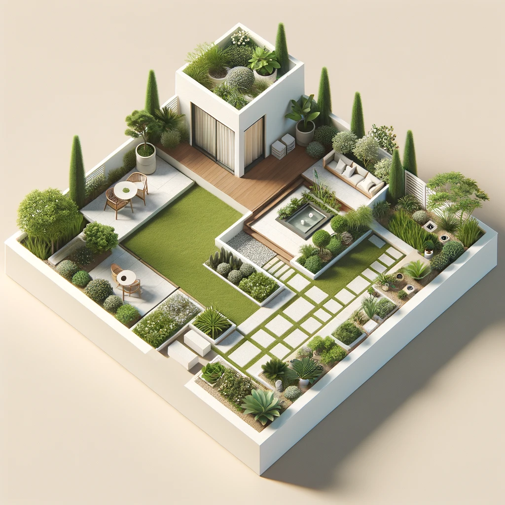 Ilustrasi Rumah Minimalis 3d
